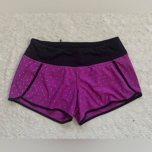 Lululemon Run Times Short in Night Fall Ultra Violet Silver / Naval Blue
